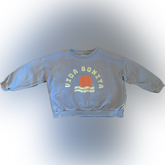 PIUPIUCHICK Vida Bonita Sweatshirt 100% Organic Cotton Kids Girls Boys Unisex 6Y - Picture 4 of 6